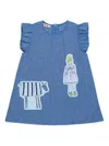 Marni Patch-detail Dress In Blue