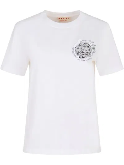 MARNI PATCH-DETAIL T-SHIRT