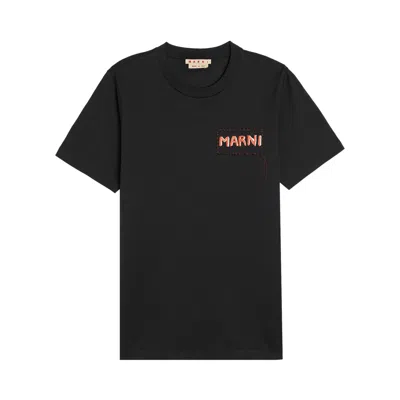 Pre-owned Marni Patch T-shirt 'black' | Men's Size 50