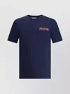 Marni T-shirt With Patch In Blue
