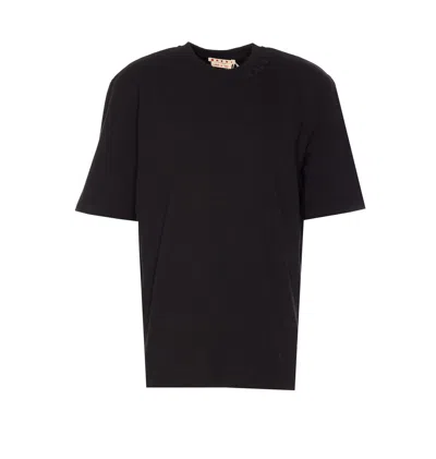 Marni Patches T-shirt In Black
