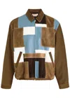 Marni Patchwork-design Leather Jacket In Multicoloured