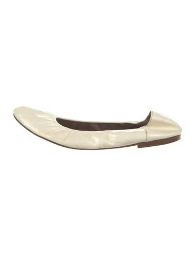 Pre-owned Marni Patent Leather Ballet Flats In Neutrals