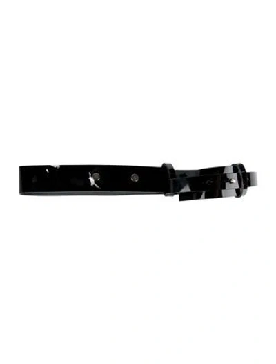 Pre-owned Marni Patent Leather Belt In Black