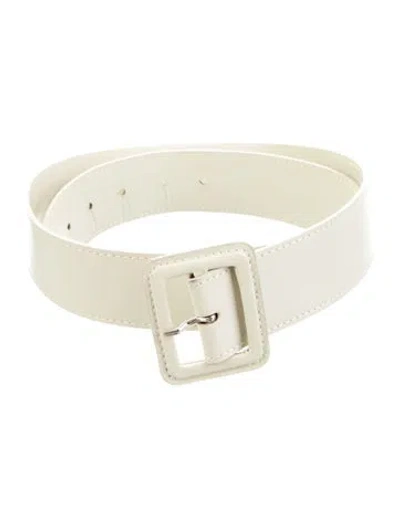 Pre-owned Marni Patent Leather Belt In Neutral