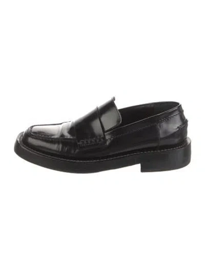 Pre-owned Marni Patent Leather Loafers In Black
