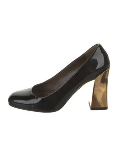 Pre-owned Marni Patent Leather Pumps In Black