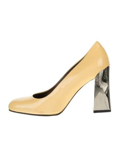 Pre-owned Marni Patent Leather Pumps In Neutral