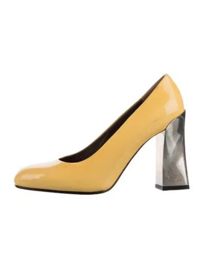 Pre-owned Marni Patent Leather Pumps In Yellow