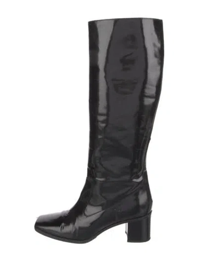 Pre-owned Marni Patent Leather Riding Boots