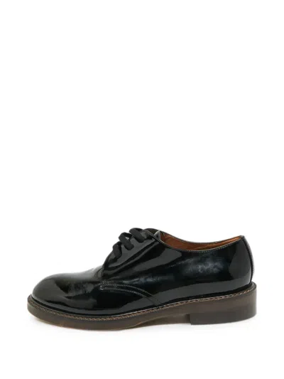 Pre-owned Marni Patent-leather Derby Shoes In Black