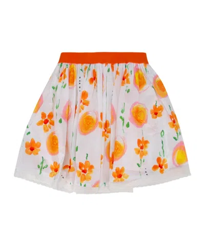 Marni Pattern Skirt In White