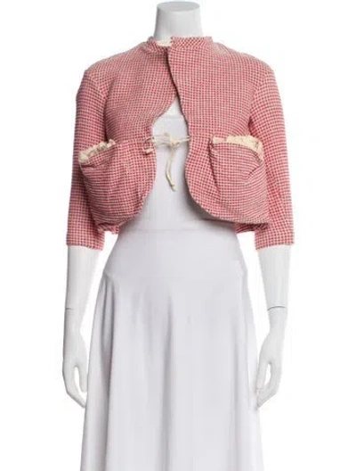 Pre-owned Marni Patterned Bolero In Pink