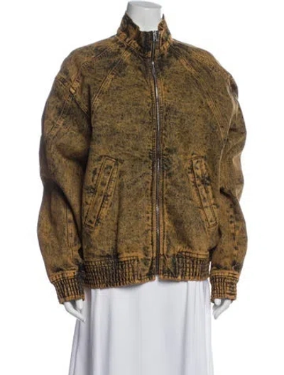 Pre-owned Marni Patterned Bomber Jacket In Multi