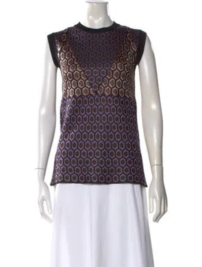 Pre-owned Marni Patterned Crew Neck Sweater In Multi