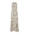 Marni Floral Cotton Poplin Maxi Dress In Multi