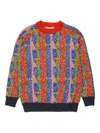 Marni Patterned Intarsia-knit Jumper In Multi