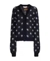 Marni Patterned Intarsia-knit V-neck Cardigan In Black
