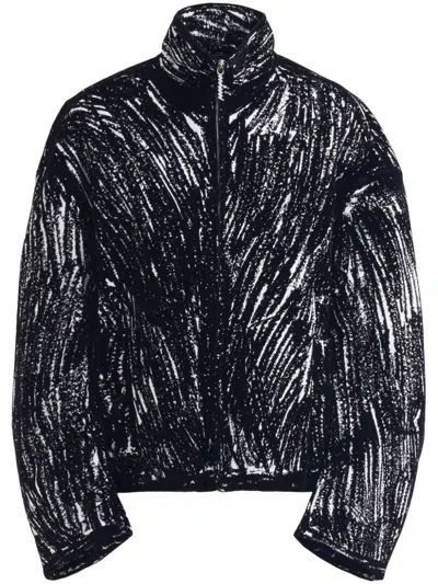 Marni Patterned Jacket In Black