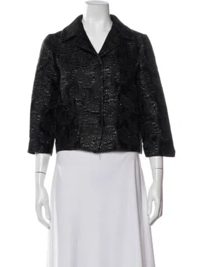 Pre-owned Marni Patterned Jacket In Blue