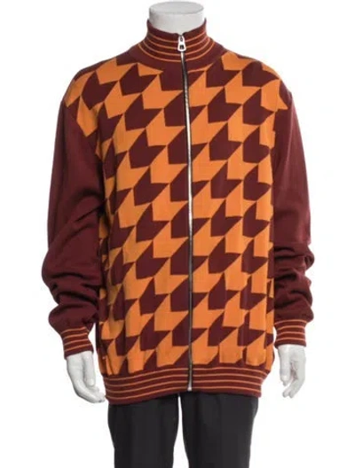 Pre-owned Marni Patterned Jacket In Red