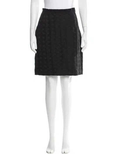 Pre-owned Marni Patterned Knee-length Skirt In Black