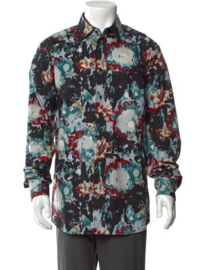 Pre-owned Marni Patterned Long Sleeve Shirt In Multi