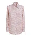 Marni Patterned Long-sleeve Shirt In Pink
