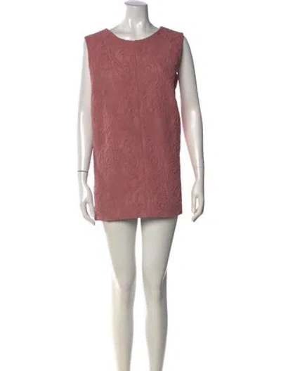 Pre-owned Marni Patterned Mini Dress In Pink
