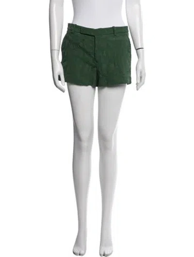 Pre-owned Marni Patterned Mini Shorts In Green