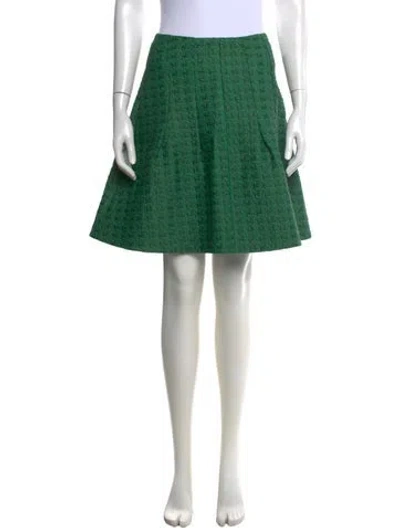 Pre-owned Marni Patterned Mini Skirt In Green