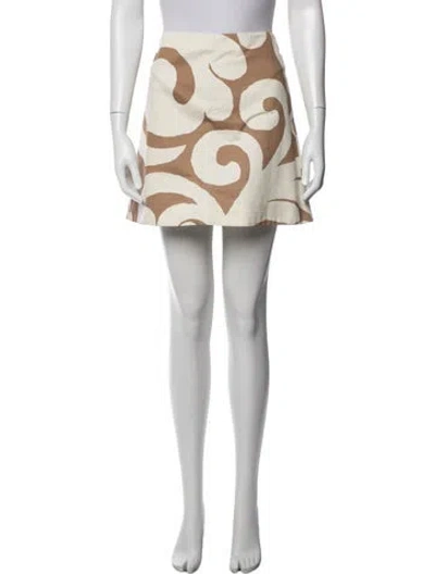 Pre-owned Marni Patterned Mini Skirt In Multicolor