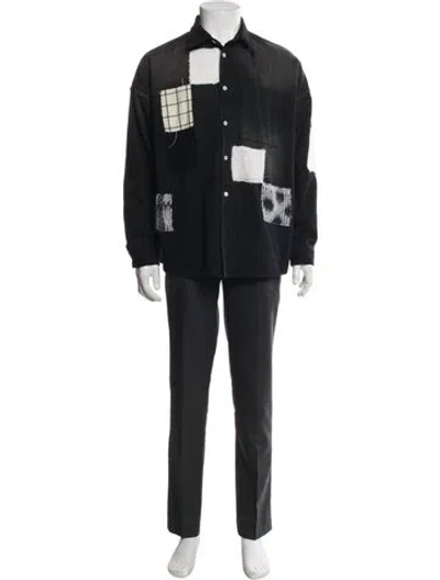 Pre-owned Marni Patterned Parka In Black