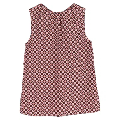 Pre-owned Marni Patterned Sleeveless Blouse In Multicolor Cotton In Pink