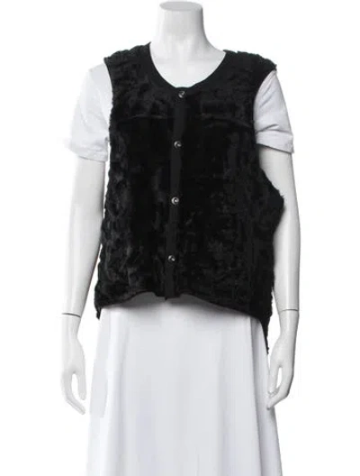 Pre-owned Marni Patterned Vest In Black