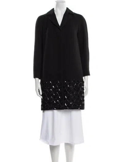 Pre-owned Marni Peacoat In Black