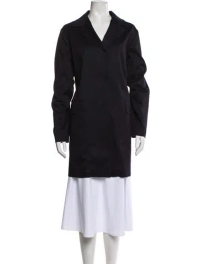 Pre-owned Marni Peacoat In Blue