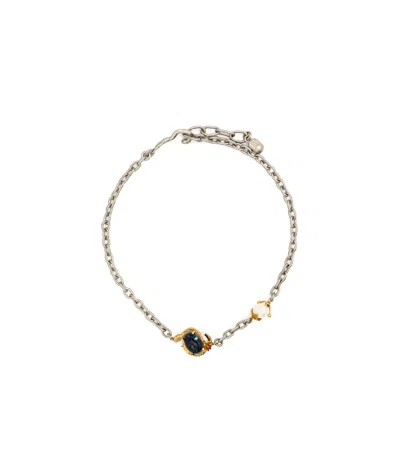 Marni Pearl-detail Choker Necklace In Yellow