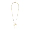 Marni Pearl-embellished Necklace In Gold