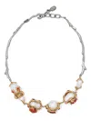 Marni Pearl-embellished Necklace In Silver