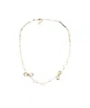 Marni Necklace With Knots And Pearls Jewelry Gold