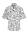 Marni Printed Collar Pocket Short Sleeve Shirt In White
