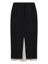 Marni High Waist Asymmetric Pencil Skirt Design In Black