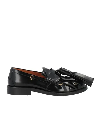 Marni Woman Loafers Black Size 5 Leather
