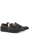 Marni Penny-strap Leather Loafers In Black