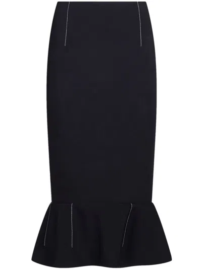 MARNI PEPLUM-HEM SKIRT