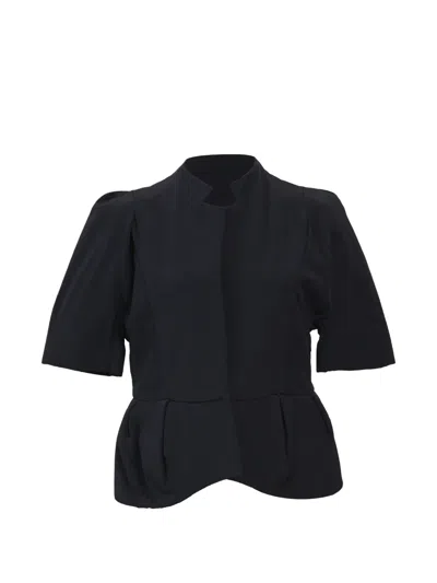 Pre-owned Marni Peplum Short-sleeve Jacket In Blue