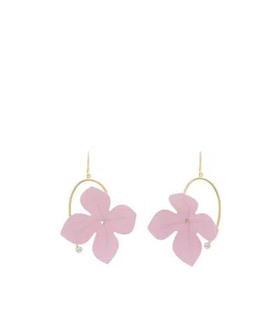 Marni Petal Hoop Earrings In Pink