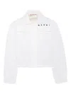 Marni Peter Pan-collar Cotton Jacket In White