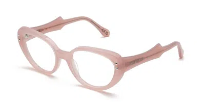 Marni Phazar Pink Hyq Men's Glasses Pink Size 56 - Free Lenses - Blue Light Block Available In Opaque Pink